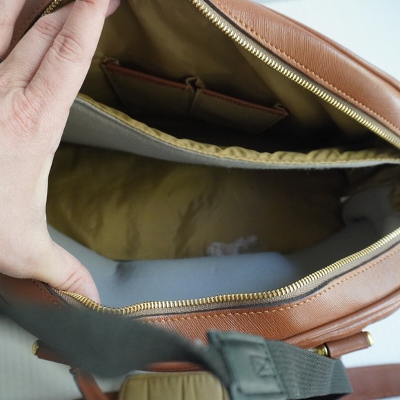 ONA The Chelsea Fashion Camera Shoulder Bag Brown Leather Dome Padded crossbody‎